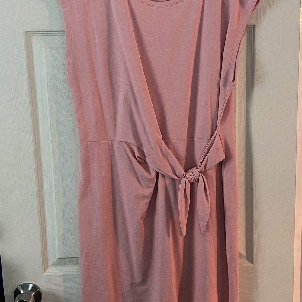 Nine West Sheath Dress with Tie Front in Pink